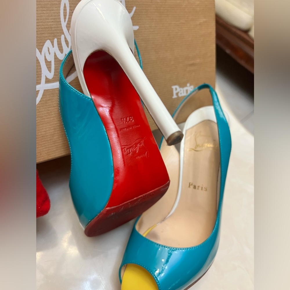 Christian Louboutin multicolor heels - Picture 3 of 5